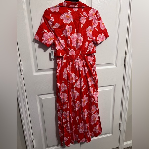 Old Navy Cutout Midi Shirt Dress. Size M - Picture 9 of 9